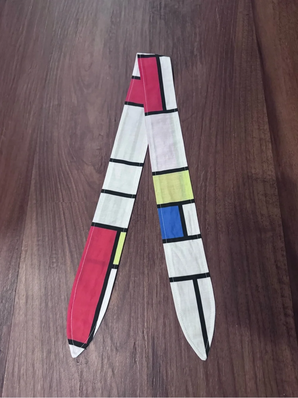 Teaching with Julia Colorblock Mondrian  in Red, Blue & Yellow headband